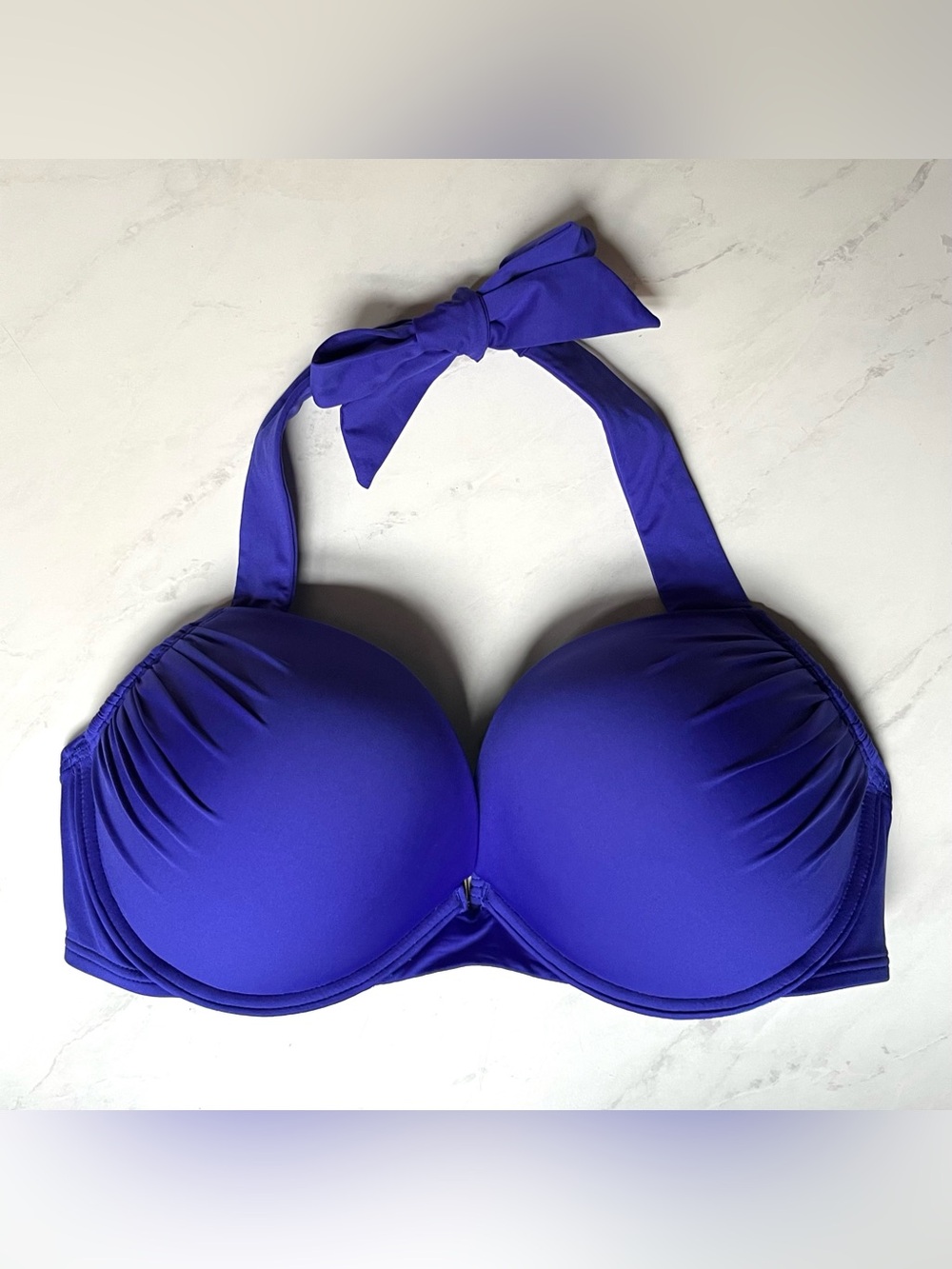 Victoria’s Secret • 34D • Bombshell Push Up Add 2 Cup Sizes Halter Bikini Top
